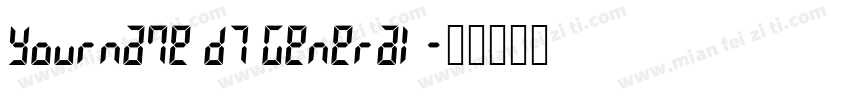 Yourname D7 General字体转换